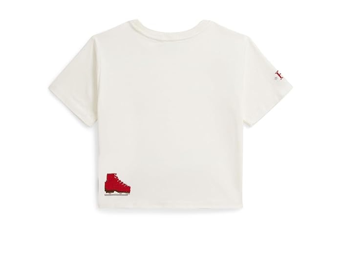 Polo Ralph Lauren Kids Logo Cotton Jersey Boxy Tee (Toddler/Little Kid) - Image 2