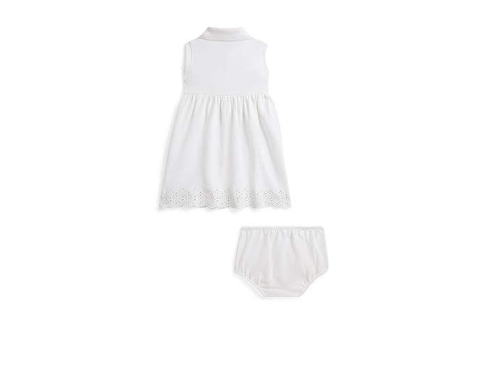 Polo Ralph Lauren Kids Eyelet Stretch Mesh Polo Dress & Bloomer (Infant) - Image 2