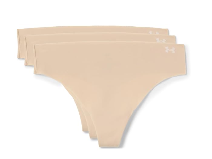 Under Armour Pure Stretch No Show Thongs - Solid 3-Pack - Image 4