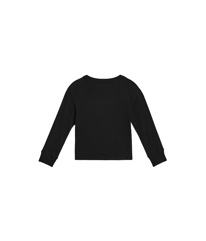 adidas Kids Long Sleeve Ruffle Raglan Tee and Flare Pant Set (Toddler/Little Kid) - Image 2