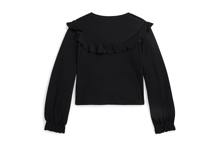 Polo Ralph Lauren Kids Ruffled Cotton-Modal Top (Big Kid) - Image 2