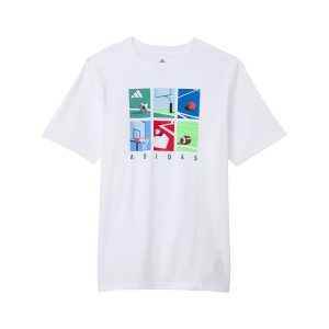 adidas Kids Multi Sport Grid Tee (Big Kid)