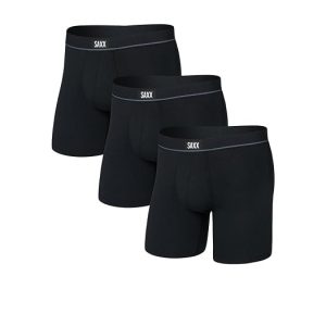 SAXX UNDERWEAR Essential Performance Mesh Boxer Brief Fly 3-Pack