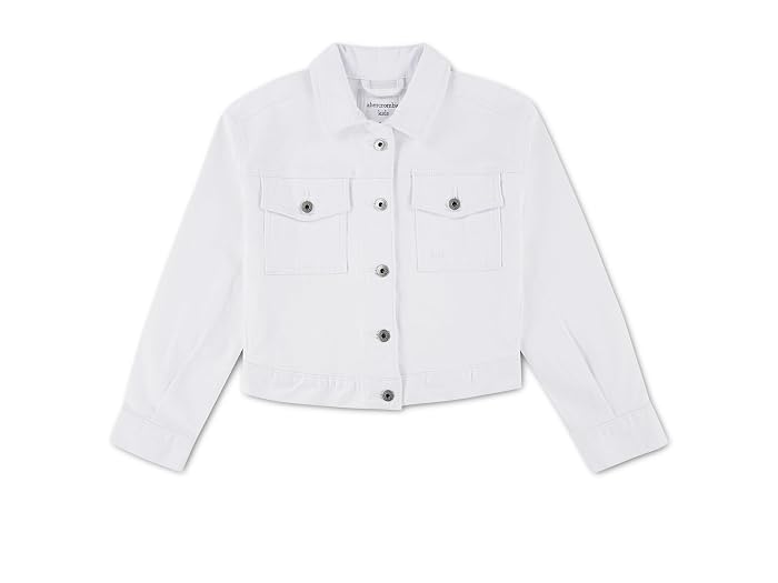 abercrombie kids Colored Twill Cropped Jacket (Big Kids)