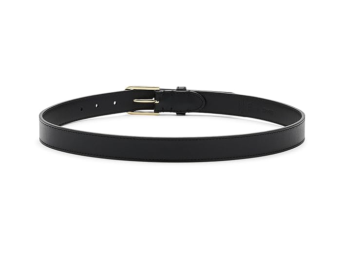 Lauren Ralph Lauren Rounded-Buckle Leather Skinny Belt - Image 2