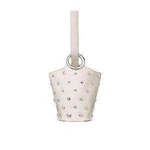 Kate Spade New York Halo Studded Fine Grain Leather Mini Bucket
