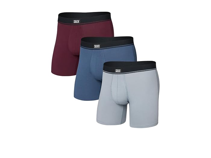 SAXX UNDERWEAR Essential Cotton Boxer Brief Fly 3-Pack