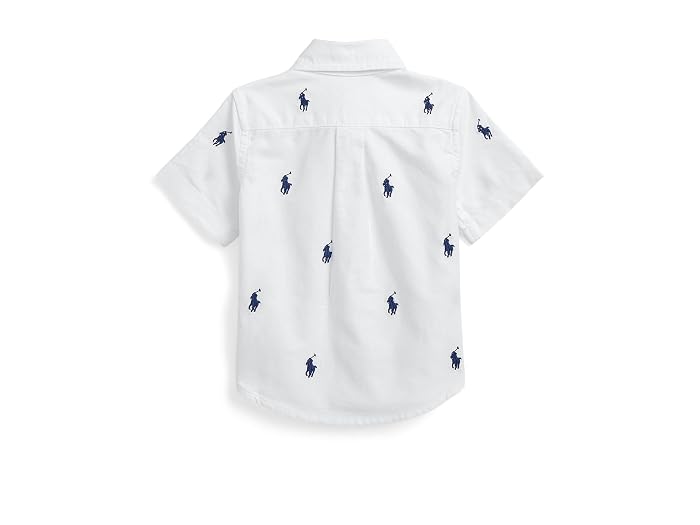 Polo Ralph Lauren Kids Polo Pony Oxford Short Sleeve Shirt (Infant) - Image 2