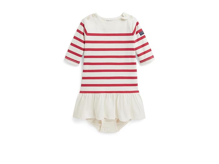 Polo Ralph Lauren Kids Striped Cotton Mariner Dress & Bloomer (Infant)
