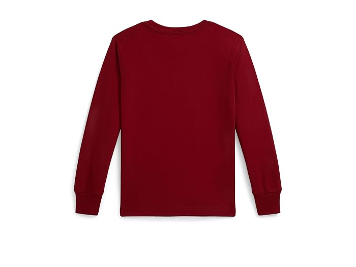 Polo Ralph Lauren Kids Logo Cotton Long Sleeve Tee (Toddler/Little Kid) - Image 2