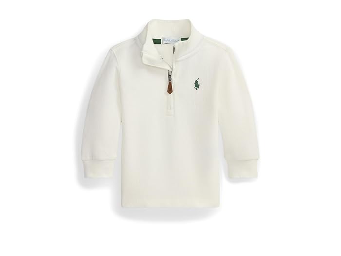 Polo Ralph Lauren Kids Estate-Rib Quarter-Zip Pullover (Infant) - Image 3