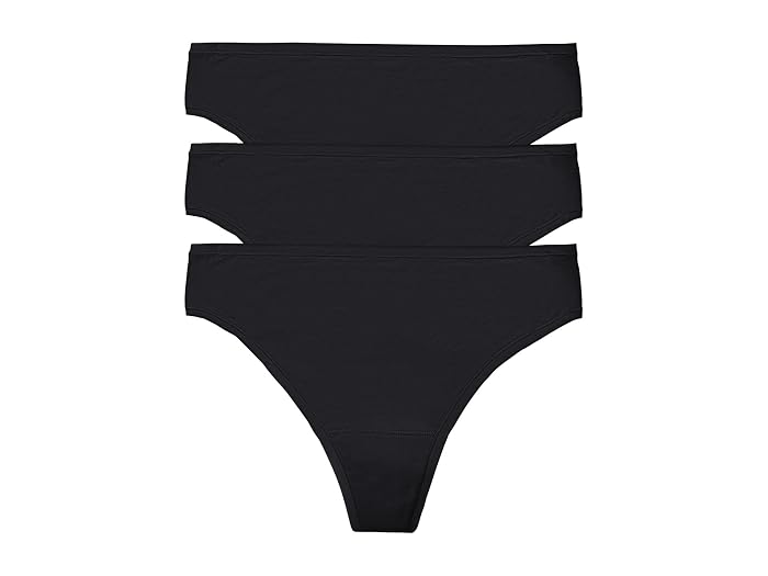 Natori Bliss Bare Cotton Thong 3-Pack
