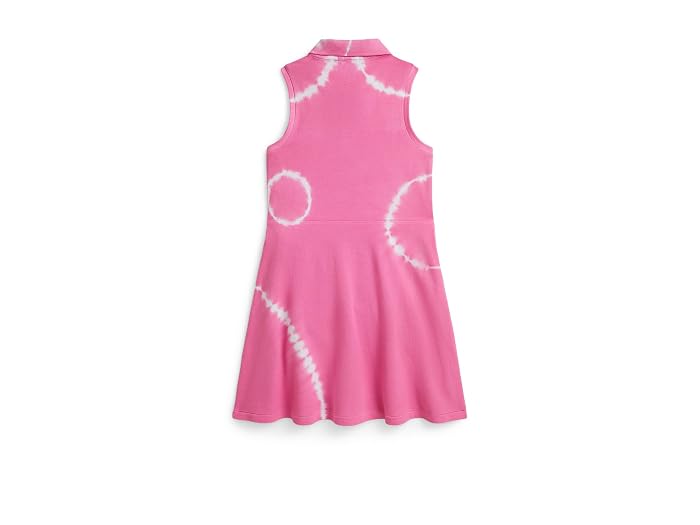 Polo Ralph Lauren Kids Tie-Dye Faux-Wrap Mesh Polo Dress (Big Kid) - Image 2
