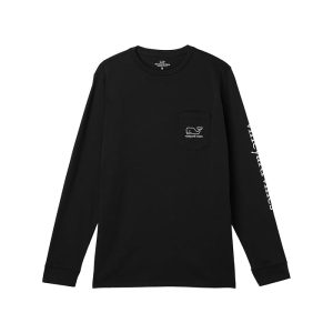 Vineyard Vines Kids Long Sleeve Vintage Whale Pocket Tee (Toddler/Little Kid/Big Kid)
