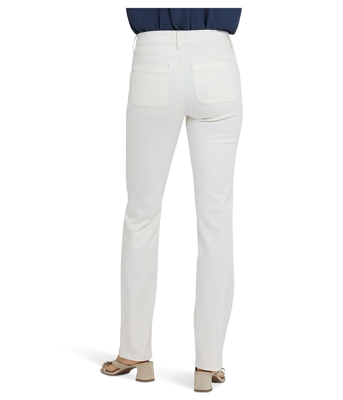 NYDJ Straight Patch Pockets Jeans in Vintage White - Image 2