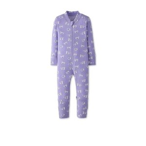 Hanna Andersson 2-Way Zip Sleeper in HannaSoft (Infant/Toddler)