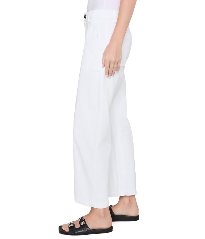 KUT from the Kloth Ashton Wide Leg Barrel in Optic White - Image 3