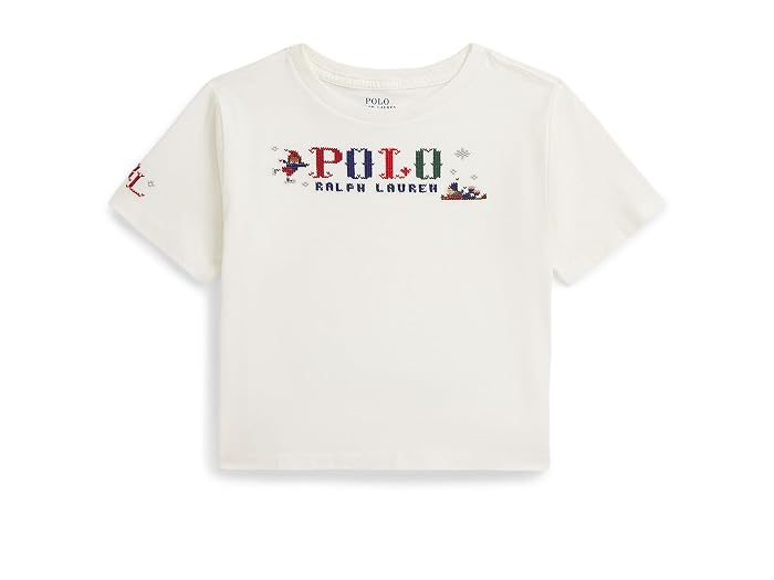 Polo Ralph Lauren Kids Logo Cotton Jersey Boxy Tee (Toddler/Little Kid)
