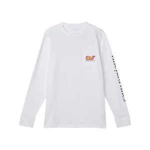 Vineyard Vines Kids Game Day Long Sleeve Pocket Tee (Toddler/Little Kid/Big Kid)