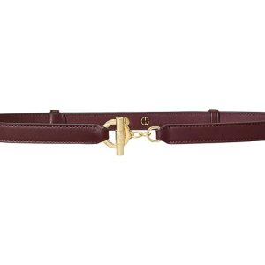 Lauren Ralph Lauren Leather Toggle Skinny Belt