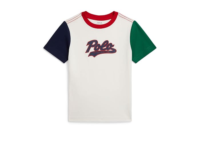 Polo Ralph Lauren Kids Logo Color-Blocked Cotton Tee (Toddler/Little Kid)