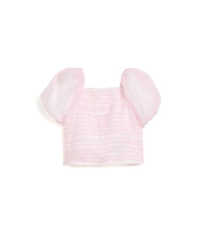 abercrombie kids Emerson Organza Puff Sleeve Top (Big Kids)