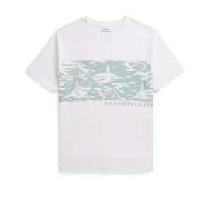 Polo Ralph Lauren Kids Shark-Print Cotton Jersey Tee (Big Kid)