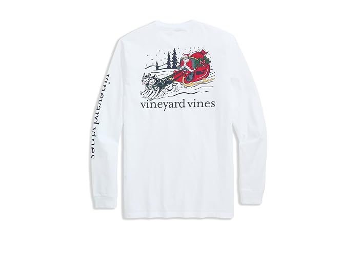 Vineyard Vines Dog Flying Presents Long Sleeve Tee - Image 2
