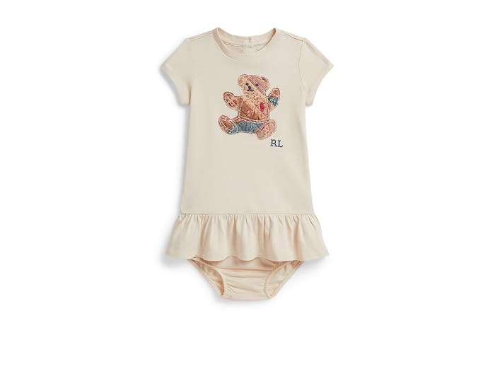 Polo Ralph Lauren Kids Patchwork Bear Cotton Dress & Bloomer (Infant)