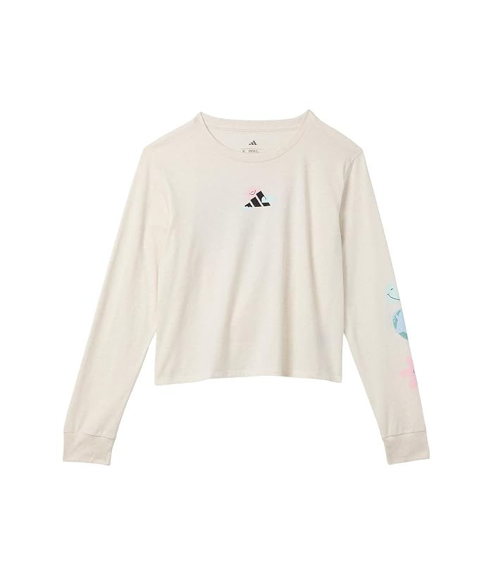 adidas Kids Regular Fit Heather Tee (Big Kid) - Image 4