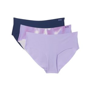 Under Armour Pure Stretch No Show Hipster - Novelty 3-Pack