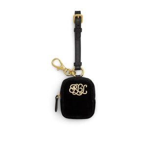 Lauren Ralph Lauren Velvet Mini Zip Pouch