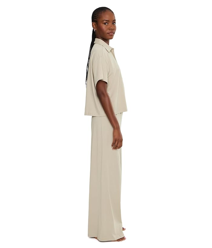 Eberjey Pima Cotton Short Sleeve & Pants PJ Set - Image 3