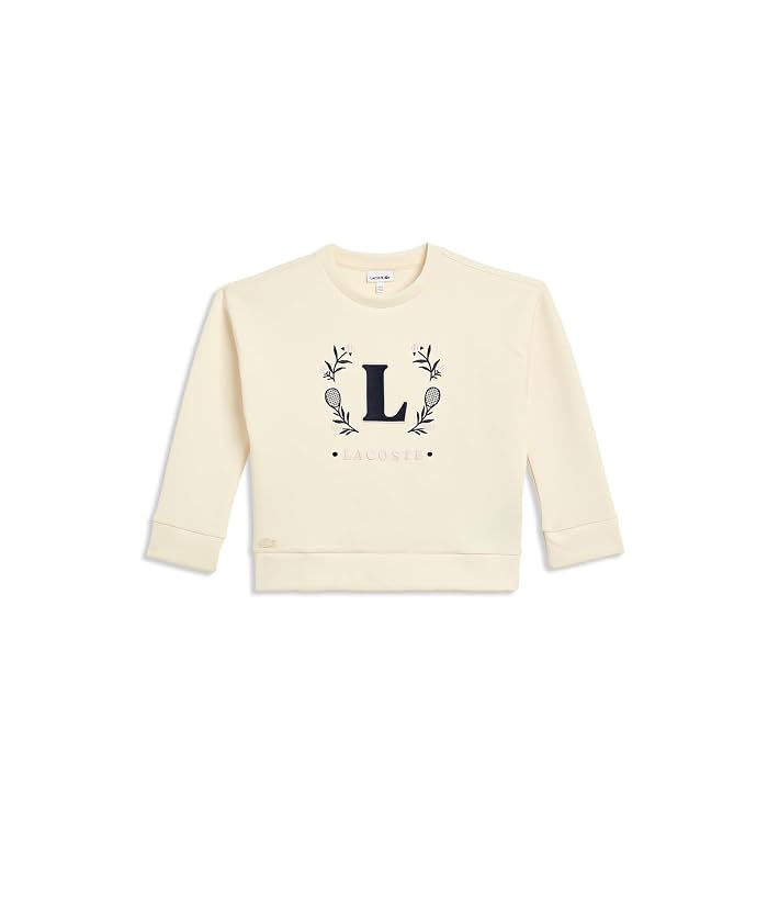 Lacoste Kids Spacer Knit Oversized Crew (Big Kid)