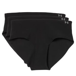 Under Armour Pure Stretch No Show Hipster - Solid 3-Pack