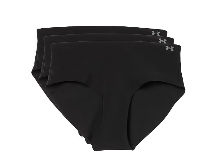 Under Armour Pure Stretch No Show Hipster - Solid 3-Pack