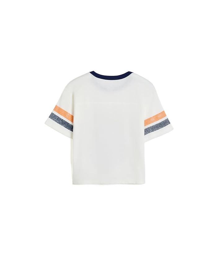 Junk Food Clothing Kids NFL Chicago Bears Striped Yoke Ringer Tee (Little Kid/Big Kid) - Image 2