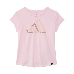 adidas Kids Cap Sleeve Poly Tee (Big Kid)