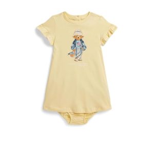Polo Ralph Lauren Kids Polo Bear Cotton Jersey Dress & Bloomer (Infant)