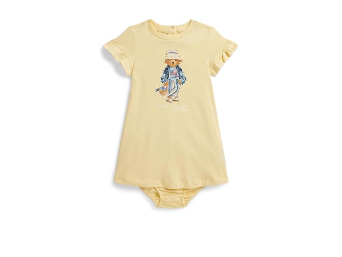 Polo Ralph Lauren Kids Polo Bear Cotton Jersey Dress & Bloomer (Infant)