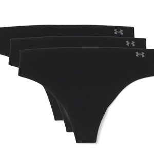 Under Armour Pure Stretch No Show Thongs - Solid 3-Pack