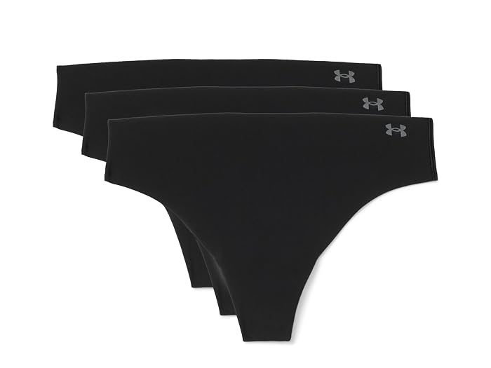 Under Armour Pure Stretch No Show Thongs - Solid 3-Pack