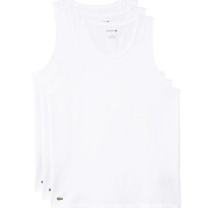 Lacoste 100{c4b802007c7f4a40b7f8f6bf46524c13752c9ce2743d29ab82b33dafed4c092d} Cotton Slim Fit Tank Top 3-pack