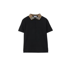 Burberry Kids Johane Check Collar Polo Shirt (Toddler/Little Kid/Big Kid)