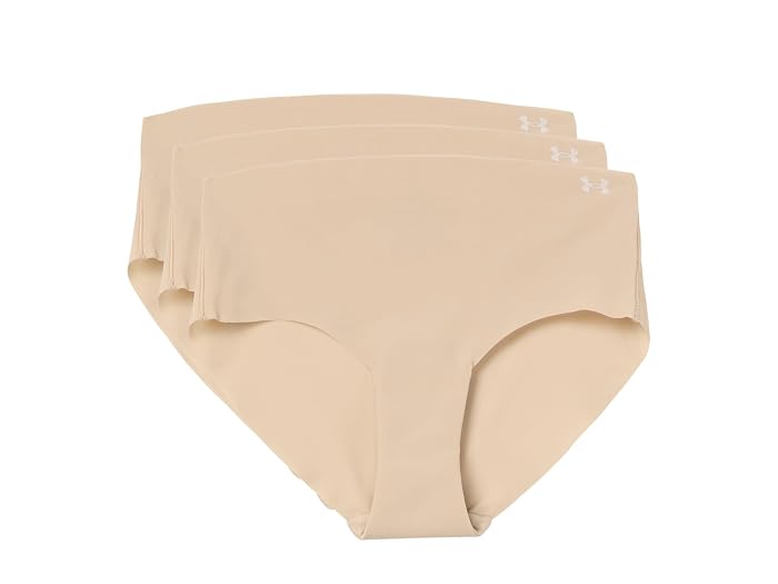 Under Armour Pure Stretch No Show Hipster - Solid 3-Pack - Image 3