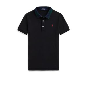 Polo Ralph Lauren Kids Plaid-Collar Cotton Mesh Polo Shirt (Toddler/Little Kid)