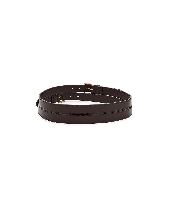 Lauren Ralph Lauren Leather Double-Buckle Stacked Wide Belt - Image 2