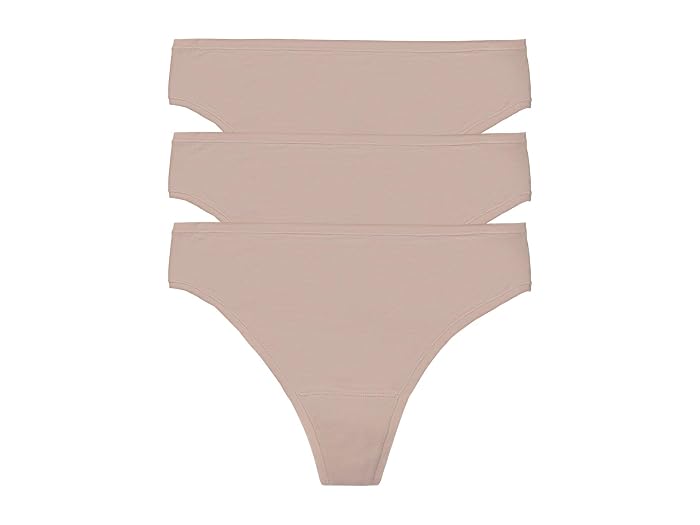 Natori Bliss Bare Cotton Thong 3-Pack - Image 3