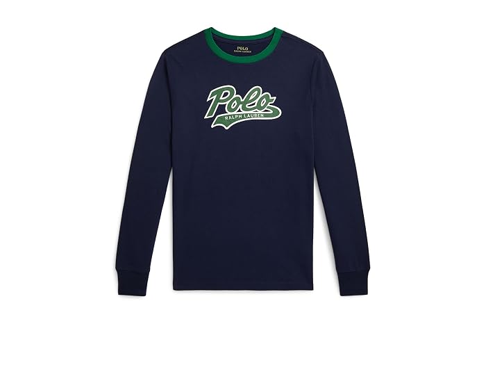 Polo Ralph Lauren Kids Logo Cotton Long-Sleeve Tee (Big Kid) - Image 3