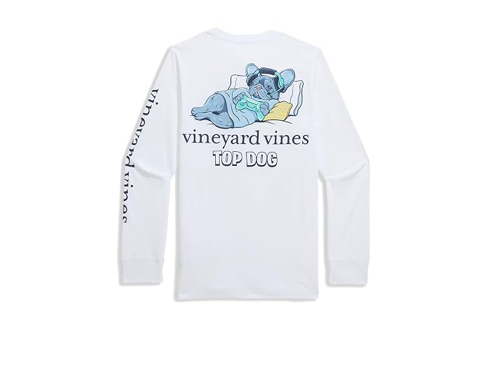 Vineyard Vines Kids Top Dog Long Sleeve Pocket Tee (Toddler/Little Kid/Big Kid) - Image 2